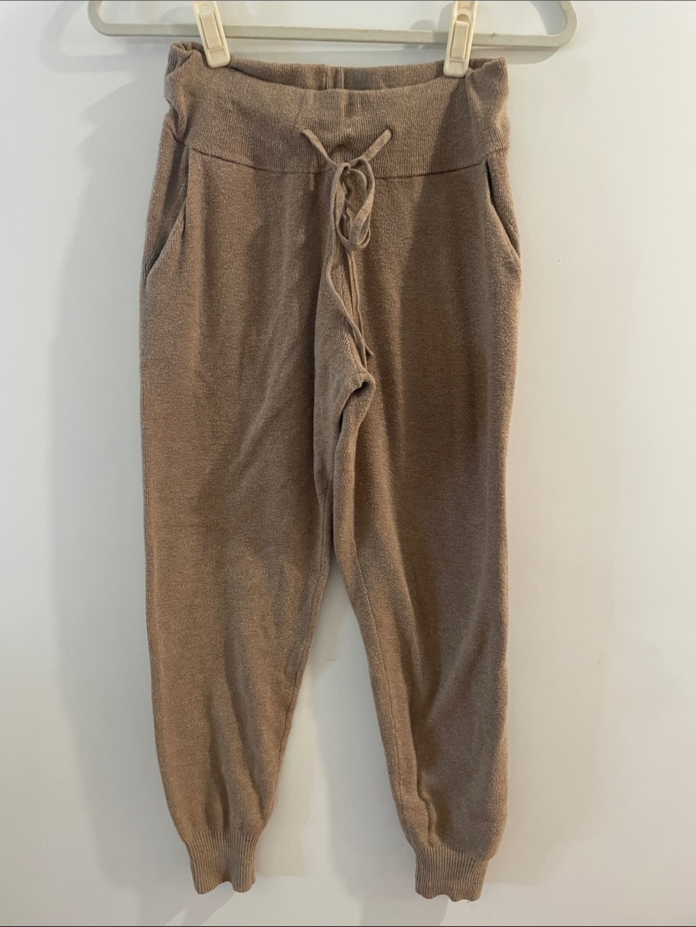 Abercrombie & Fitch Taupe/Brown Cozy Jogger Sweatpants